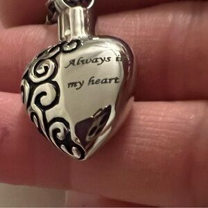 Silver Heart Pendant Necklace